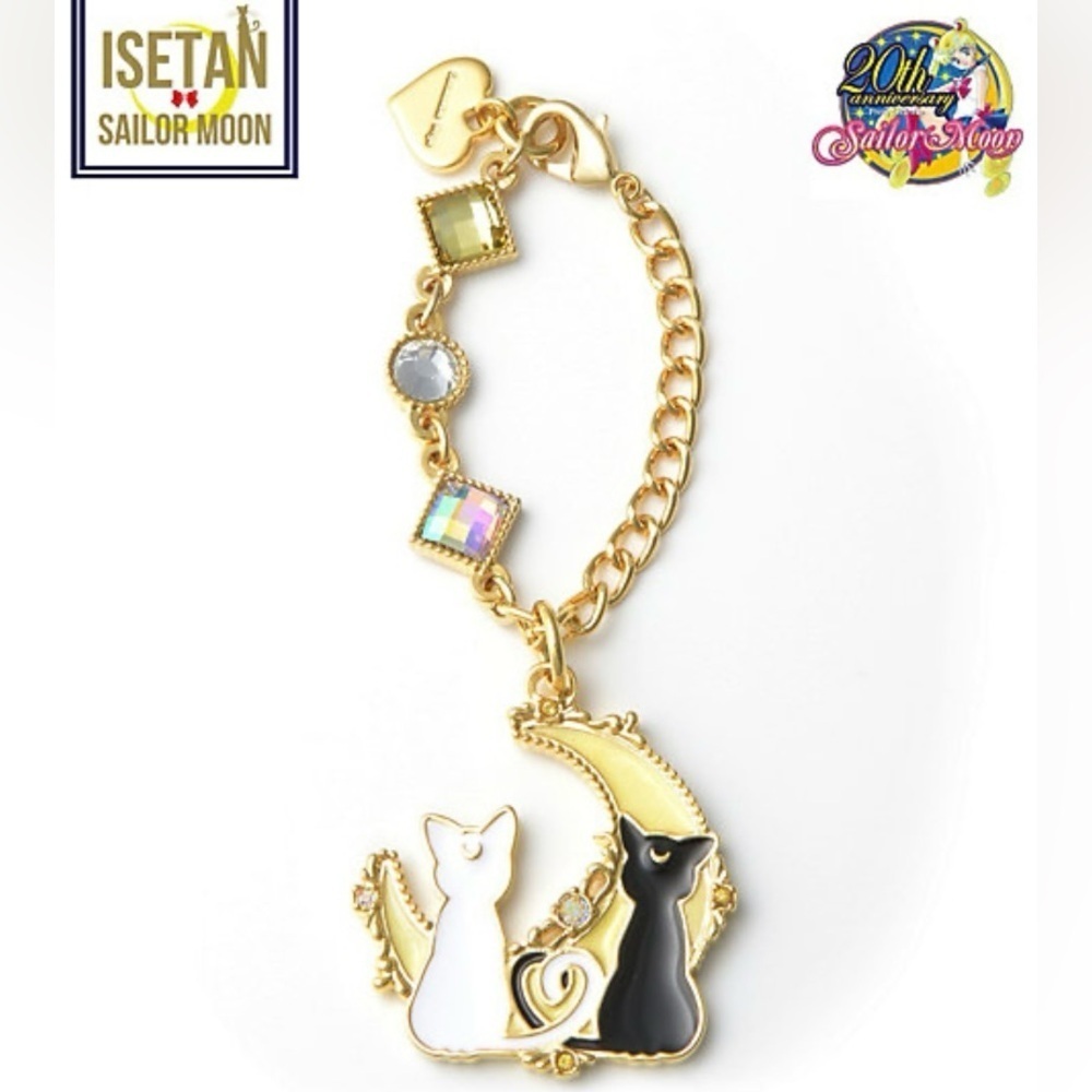 Official Sailor Moon x ISETAN Samantha Thavasa Luna & Artemis Moon Bag Charm